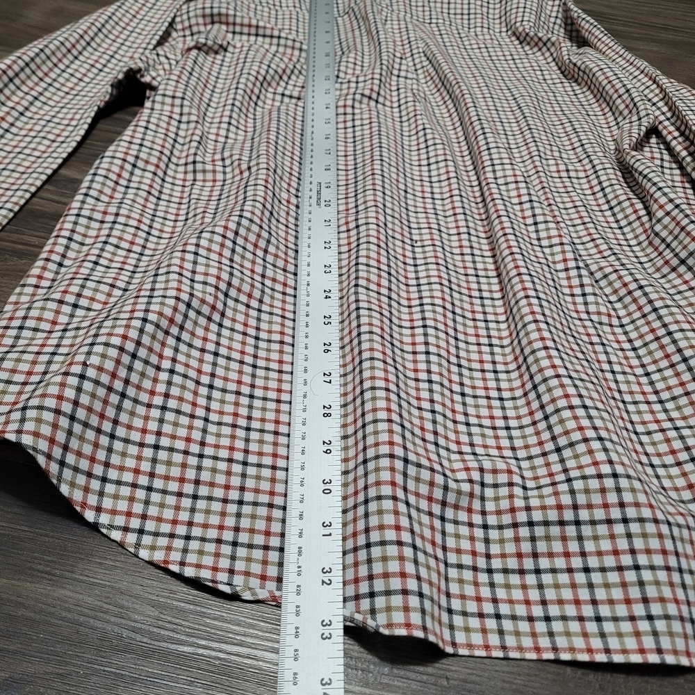 Van Heusen Men's Checkered Shirt Size XXL Button Down Long Sleeve Collared - Picture 5 of 7